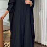 عباية نص بشت مع دانتيل